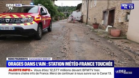 Orages dans l'Ain: les pompiers ont réalisé une trentaine d'interventions à cause des inondations