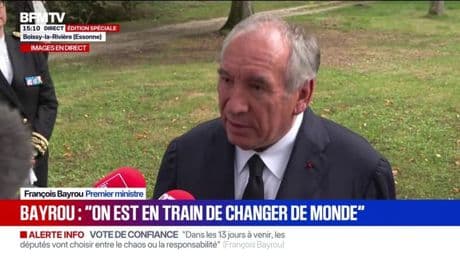 Dette: "On ne peut pas construire l'avenir en niant la gravité de la situation dans laquelle nous place la dette" affirme François Bayrou