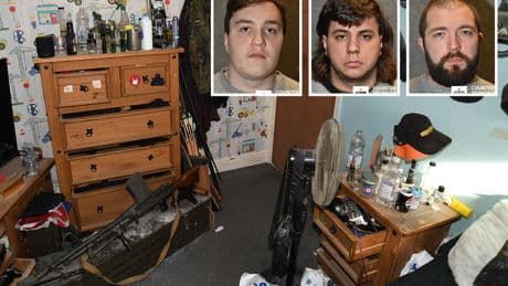 Sick Neo-Nazis who stockpiled over 200 weapons & planned terror attack on mosque facing jail
