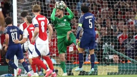 Donnarumma le para tutte: al Psg il primo round contro l’Arsenal