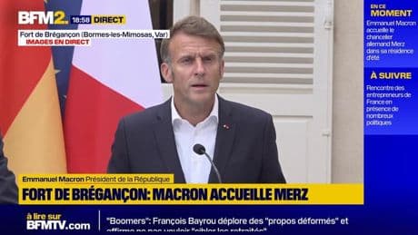 Emmanuel Macron: "Le couple franco-allemand est parfaitement aligné pour une Europe plus forte"