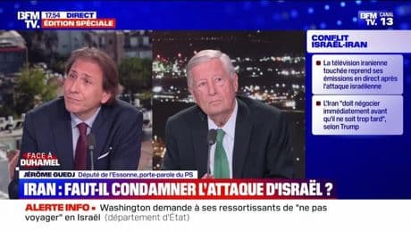Face à Duhamel : Jérôme Guedj - Iran, faut-il condamner l'attaque d'Israël ? - 16/06