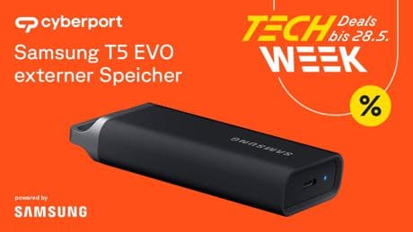 Tech Week bei Cyberport: Samsung Storage-Produkte stark reduziert – externe und interne Speicher zu Top-Preisen