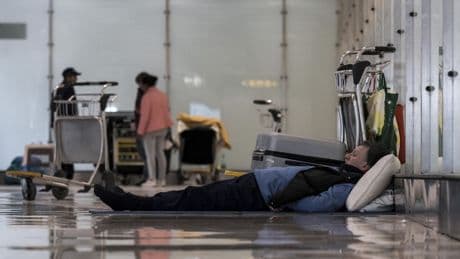 Spain will limit access to Madrid's airport for nontravelers because of homeless encampment problem