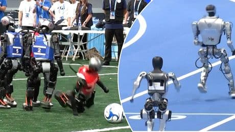 Zien: Robots strijden op ‘robot-Olympische Spelen’