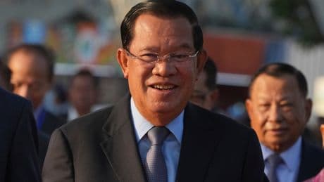Cambodia ex-leader Hun Sen and Thailand's prime minister make separate visits to tense border areas