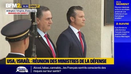 Rencontre entre le secrétaire à la Défense des États-Unis Pete Hegseth et Israël Katz, ministre de la Défense israélien