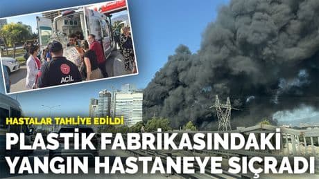 İzmir’de hastane yanında yangın: Hastalar tahliye edildi