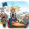 Le dessin de Chaunu. Poutine et Trump en Alaska, avis de tempête
