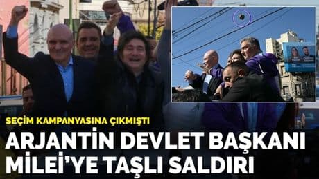 Seçim kampanyasına çıkmıştı: Arjantin Devlet Başkanı Milei’ye taşlı saldırı