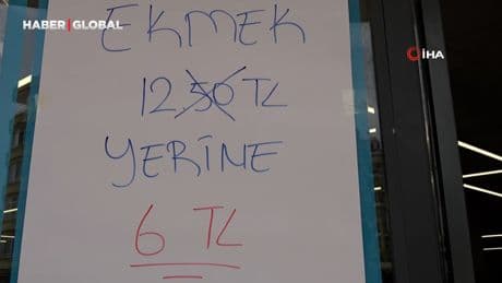 Antalya'da iki marketin fiyat rekabeti ekmeği 6 TL'ye kadar düşürdü