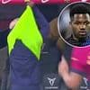 Moment furious Barcelona star Ansu Fati throws fit and KICKS cooler after Hansi Flick asked him to sit down after sending him to warm-up
