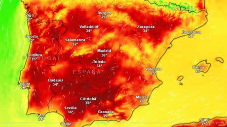 El calor sofocante continuará hasta el miércoles, cuando se espera la llegada de una nueva DANA con tormentas