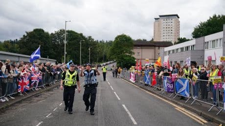 Protests outside asylum hotels ‘completely unacceptable’: Swinney