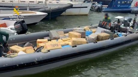 La Guardia Civil interviene en Huelva cinco toneladas de hachís, dos narcolanchas y 2.000 litros de combustible