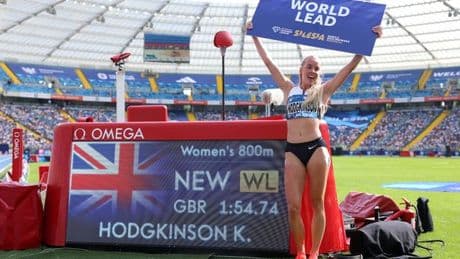 Keely Hodgkinson sends message to rivals with stunning return after 376 days away