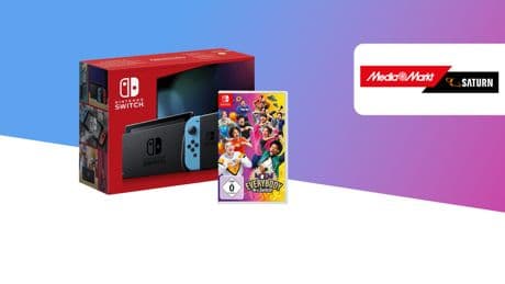 Günstig im Bundle: Nintendo Switch mit Everybody 1-2-Switch! bei Media Markt
