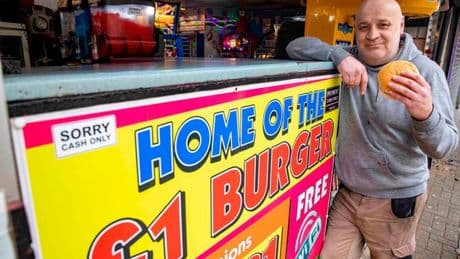 'I tasted Blackpool's famous £1 burger and one thing left me shocked'