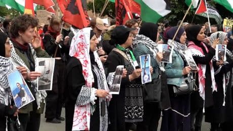 Nahost: Hunderte demonstrieren gegen Blockade von Aktivisten-Schiff