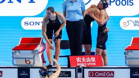 Meteen Nederlands succes bij WK zwemmen: estafettevrouwen naar brons op 4x100 meter vrij
