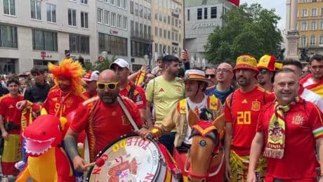 ¡Última hora! La afición española toma las calles de Múnich