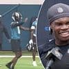 Fans split over Travis Hunter viral clip as Jaguars teammate appears to scold rookie for dancing at practice