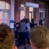 Moment gang of feral teens attack commuter after he 'asked them to stop vaping'