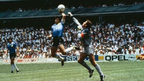 Peter Shilton's 'Hand of God' shirt goes on display around the country ahead of auction