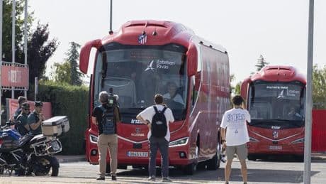 La salida del Atlético, al Mundial, en imágenes
