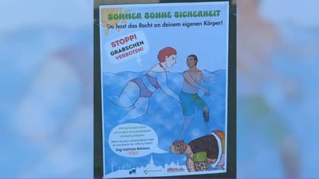 Irritierende Freibad-Plakate: Jetzt hagelt es von Beratungsstelle Kritik