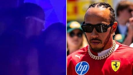 Lewis Hamilton spotted partying with arms around mystery blonde woman in Monaco