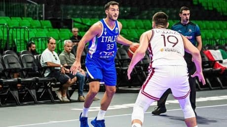 Italbasket, un passo indietro. La Lettonia vince 83-68. Domani contro la Grecia si decide il Torneo dell'Acropoli