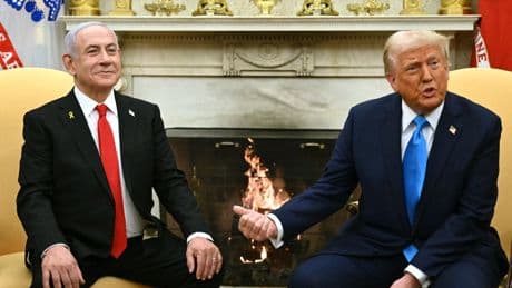Trump calls Israel’s Netanyahu a ‘war hero’ and says ‘I guess I am too’