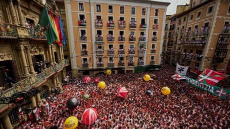 Solidarität mit Palästinensern bei Sanfermín-Fest in Spanien