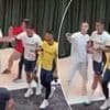 Cristiano Ronaldo pushes fan who broke through security and ambushed him for selfie in hotel after legend checked in for Portugal duty