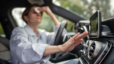 Why you should never put on air con as soon as you get into hot car