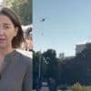Watch: BBC at the scene of Ukrainian government building strike