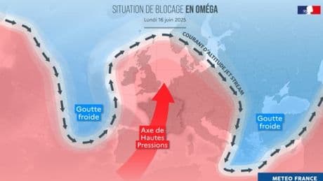 Météo: qu'est-ce que le "blocage en omega", ce phénomène à l'origine de la vague de chaleur?