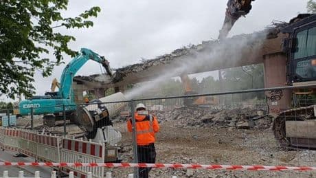 Abrissspektakel an der Wuhlheide-Brücke: Jetzt wird nachts gelärmt