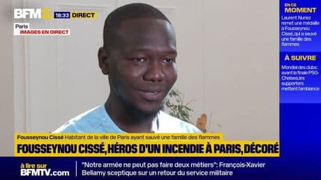 "Sentiment de joie et de fierté": Fousseynou Cissé décoré par Laurent Nuñez pour son sauvetage héroïque