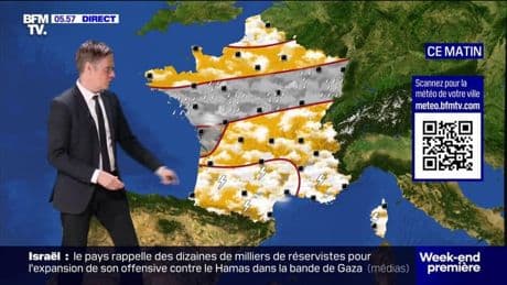 Météo: chute des températures et orages à prévoir ce dimanche