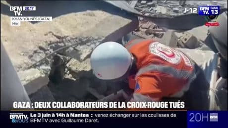 Gaza: deux collaborateurs de la Croix-Rouge tués