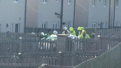 Car crashes into back garden after police chase through Fife streets