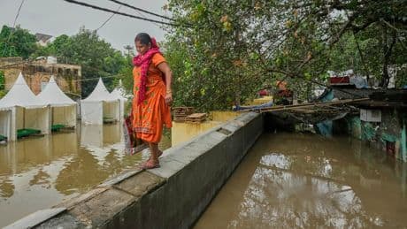 Photos show how one New Delhi family is coping after being displaced twice by floods