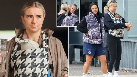Sam Kerr's fiancée Kristie Mewis looks strained as she steps out with Matildas superstar in Perth after getting some awful news