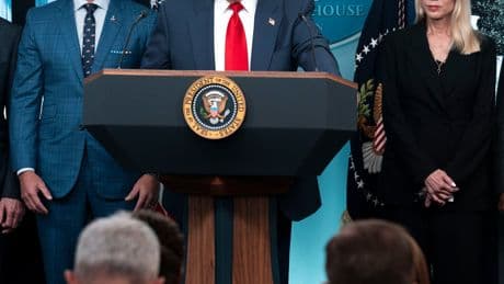 Trump Takes Control of D.C. Police, Citing ‘Bloodthirsty Criminals.’ But Crime Is Down.