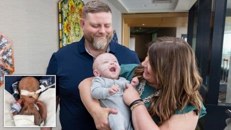 Record-breaking baby born at 21 weeks celebrates first birthday against all odds