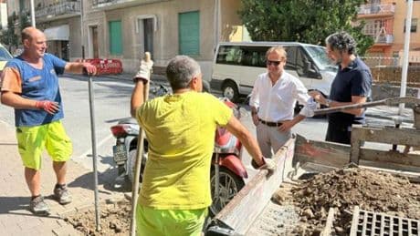 Taggia, sopralluogo assessore Scajola su restyling via Mazzini