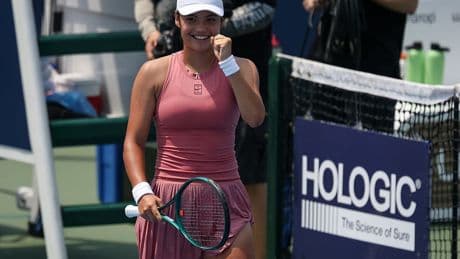 Emma Raducanu reaches maiden Washington Open semi-final with win over Maria Sakkari