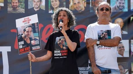 Rehine yakınlarından Gazze sınırında eylem: "Netanyahu tutuklansın"